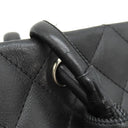 シャネル CHANEL カンボンライン ミディアム A25167 ブラック レザー エナメル トートバッグ シルバー金具 黒 ピンク キルティング ココマーク