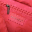シャネル CHANEL カンボンライン ミディアム A25167 ブラック レザー エナメル トートバッグ シルバー金具 黒 ピンク キルティング ココマーク