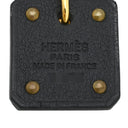 エルメス HERMES アス・ドゥ・クール ブラックXゴールド ヴォースイフト メタル ピアス エースオブハート 黒