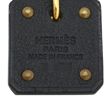 エルメス HERMES アス・ドゥ・クール ブラックXゴールド ヴォースイフト メタル ピアス エースオブハート 黒