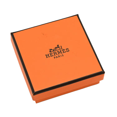 エルメス HERMES アス・ドゥ・クール ブラックXゴールド ヴォースイフト メタル ピアス エースオブハート 黒