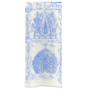 エルメス HERMES ショール カレ140 CARRE カレジェアン アイボリー×ライトブルー カシミヤ シルク ストール 【LES CABANES /さまざまな小屋】