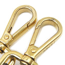 フェンディ FENDI ストラップ ユー 8AV077 A5PJ ブラウン×ブラック レザー ショルダーストラップ ゴールド金具 ズッカ柄 茶