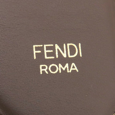 フェンディ FENDI ストラップ ユー 8AV077 A5PJ ブラウン×ブラック レザー ショルダーストラップ ゴールド金具 ズッカ柄 茶