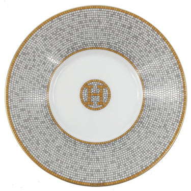 エルメス HERMES モザイク 24 ティーカップ＆ソーサー P026016P ゴールド 磁器 食器 新品 未使用 ポーセリン 2客セット