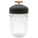 サンルイ SAINT LOUIS フォリア ポータブルランプ 1506E500 クリア×ブラック クリスタル ウッド 照明 HERMES エルメス テーブルランプ どんぐり 照明