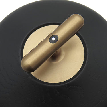 サンルイ SAINT LOUIS フォリア ポータブルランプ 1506E500 クリア×ブラック クリスタル ウッド 照明 HERMES エルメス テーブルランプ どんぐり 照明