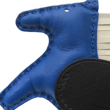 エルメス HERMES ロデオPM ペガサス ブルーフランス×クレ×ブラック アニューミロ バッグチャーム 青 オフホワイト 黒