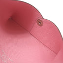 エルメス HERMES カルヴィ ローズコンフェッティ ヴォーエプソン カードケース シルバー金具 カード入れ