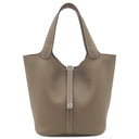 エルメス HERMES ピコタンロックMM エトゥープ トリヨンクレマンス ハンドバッグ シルバー金具 新品 未使用 グレージュ