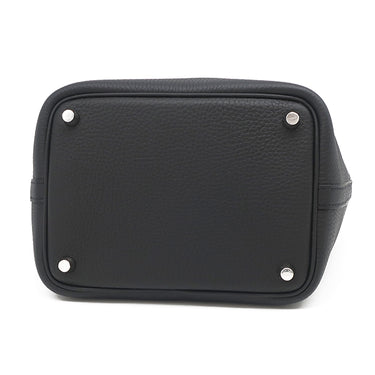 エルメス HERMES ピコタンロックPM ブラック トリヨンクレマンス ハンドバッグ シルバー金具 新品 未使用 黒