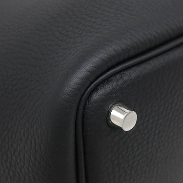 エルメス HERMES ピコタンロックPM ブラック トリヨンクレマンス ハンドバッグ シルバー金具 新品 未使用 黒