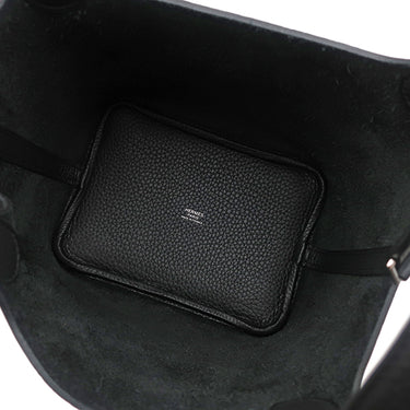 エルメス HERMES ピコタンロックPM ブラック トリヨンクレマンス ハンドバッグ シルバー金具 新品 未使用 黒