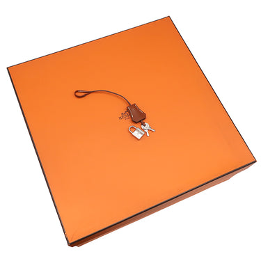 エルメス HERMES ボリード35 リラックス フォーブ ヴォーシッキム ハンドバッグ シルバー金具 茶