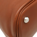 エルメス HERMES ボリード35 リラックス フォーブ ヴォーシッキム ハンドバッグ シルバー金具 茶