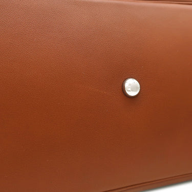 エルメス HERMES ボリード35 リラックス フォーブ ヴォーシッキム ハンドバッグ シルバー金具 茶