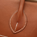 エルメス HERMES ボリード35 リラックス フォーブ ヴォーシッキム ハンドバッグ シルバー金具 茶