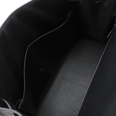 エルメス HERMES ケリー28 外縫い ブラック ヴォーエプソン 2WAYバッグ シルバー金具 黒 ショルダー