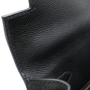 エルメス HERMES ケリー28 外縫い ブラック ヴォーエプソン 2WAYバッグ シルバー金具 黒 ショルダー