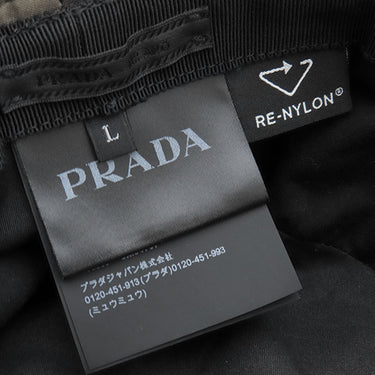 プラダ PRADA Re-Nylon ポケット バケットハット 2HC350 カモフラージュ ナイロン 14039 ハット 迷彩 三角ロゴプレート
