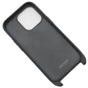 プラダ PRADA サフィアーノ トライアングル iPhoneカバー ブラック サフィアーノレザー ポリアミド 携帯・スマホアクセサリー シルバー金具 黒 三角ロゴ iPhone14 pro