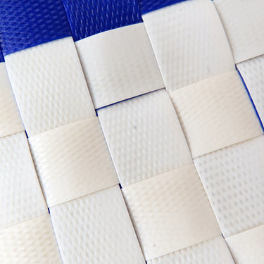 マルニ MARNI アニマル バスケットバッグ ブルー ポリプロピレン ハンドバッグ シルバー金具 青 犬 クリームドッグ マルニマーケット