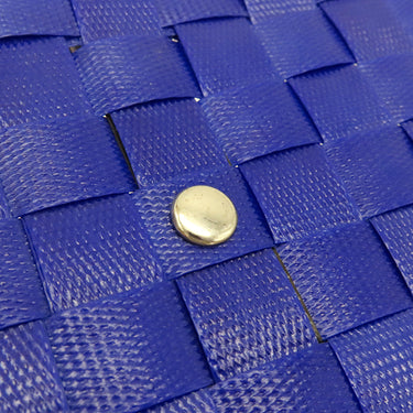 マルニ MARNI アニマル バスケットバッグ ブルー ポリプロピレン ハンドバッグ シルバー金具 青 犬 クリームドッグ マルニマーケット