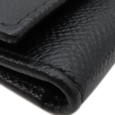 ブルガリ BVLGARI ブルガリブルガリ 30422 ブラック グレインレザー キーケース シルバー金具 黒 6連 6本