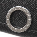 ブルガリ BVLGARI ブルガリブルガリ 30422 ブラック グレインレザー キーケース シルバー金具 黒 6連 6本