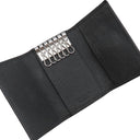 ブルガリ BVLGARI ブルガリブルガリ 30422 ブラック グレインレザー キーケース シルバー金具 黒 6連 6本