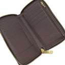 ルイヴィトン LOUIS VUITTON ジッピー コンパクト ウォレット N60028 ダミエ ダミエキャンバス 長財布 ゴールド金具 ラウンドファスナー 茶