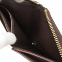 ルイヴィトン LOUIS VUITTON ジッピー コンパクト ウォレット N60028 ダミエ ダミエキャンバス 長財布 ゴールド金具 ラウンドファスナー 茶