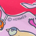 エルメス HERMES ツイリー パルム×ローズヴィフ×キャメル シルク スカーフ 【MILLE ET UN LAPINS/千と一のウサギ】
