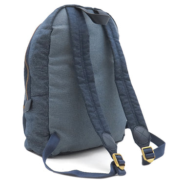 マークバイマークジェイコブス Marc by Marc Jacobs ザ バイカー バックパック ラージ ブルー デニム リュック・デイパック ゴールド金具 青