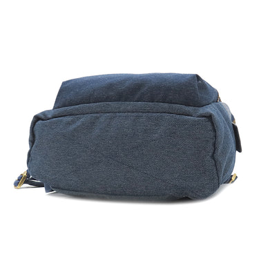 マークバイマークジェイコブス Marc by Marc Jacobs ザ バイカー バックパック ラージ ブルー デニム リュック・デイパック ゴールド金具 青