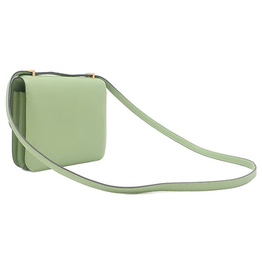 エルメス HERMES コンスタンス3 ミニ ヴェールクリケット ヴォーエプソン ショルダーバッグ ゴールド金具 緑