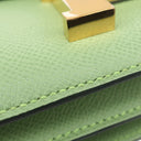 エルメス HERMES コンスタンス3 ミニ ヴェールクリケット ヴォーエプソン ショルダーバッグ ゴールド金具 緑