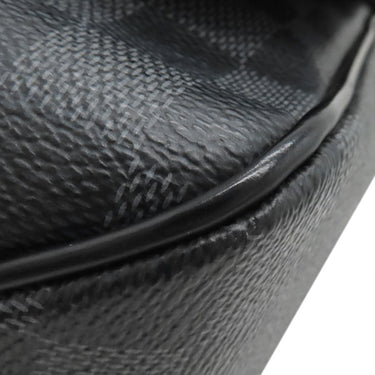 ルイヴィトン LOUIS VUITTON ディストリクトPM N41260 ダミエグラフィット ダミエグラフィットキャンバス ショルダーバッグ シルバー金具 グレー 黒 メッセンジャーバッグ