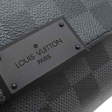 ルイヴィトン LOUIS VUITTON ディストリクトPM N41260 ダミエグラフィット ダミエグラフィットキャンバス ショルダーバッグ シルバー金具 グレー 黒 メッセンジャーバッグ
