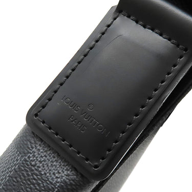 ルイヴィトン LOUIS VUITTON ディストリクトPM N41260 ダミエグラフィット ダミエグラフィットキャンバス ショルダーバッグ シルバー金具 グレー 黒 メッセンジャーバッグ