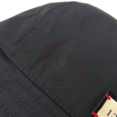 グッチ GUCCI GGマーモント バケットハット 729470 ブラック ポリエステル 14039 ＃58 ハット ゴールド金具 黒