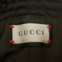 グッチ GUCCI GGマーモント バケットハット 729470 ブラック ポリエステル 14039 ＃58 ハット ゴールド金具 黒