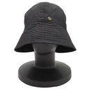 グッチ GUCCI GGマーモント バケットハット 729470 ブラック ポリエステル 14039 ＃58 ハット ゴールド金具 黒