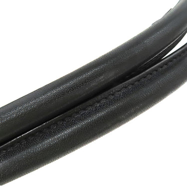 サンローラン SAINT LAURENT リヴ ゴーシュ 499290 ブラック コットン レザー トートバッグ シルバー金具 黒 RIVE GAUCHE