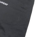 サンローラン SAINT LAURENT リヴ ゴーシュ 499290 ブラック コットン レザー トートバッグ シルバー金具 黒 RIVE GAUCHE