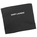 サンローラン SAINT LAURENT リヴ ゴーシュ 499290 ブラック コットン レザー トートバッグ シルバー金具 黒 RIVE GAUCHE