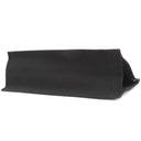 サンローラン SAINT LAURENT リヴ ゴーシュ 499290 ブラック コットン レザー トートバッグ シルバー金具 黒 RIVE GAUCHE