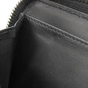 グッチ GUCCI マイクログッチシマ 447906 ブラック レザー 長財布 シルバー金具 オーガナイザー カード入れ ラウンドファスナー 黒