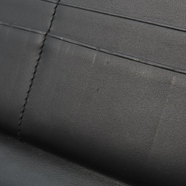 グッチ GUCCI マイクログッチシマ 447906 ブラック レザー 長財布 シルバー金具 オーガナイザー カード入れ ラウンドファスナー 黒