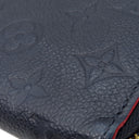 ルイヴィトン LOUIS VUITTON ジッピー ウォレット M62121 マリーヌルージュ モノグラムアンプラント 長財布 ゴールド金具 紺 ラウンドファスナー